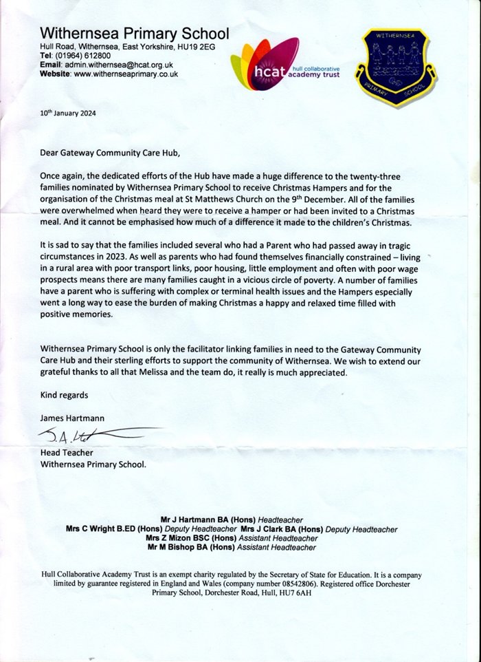 Withernsea Primary School 10-01-2024